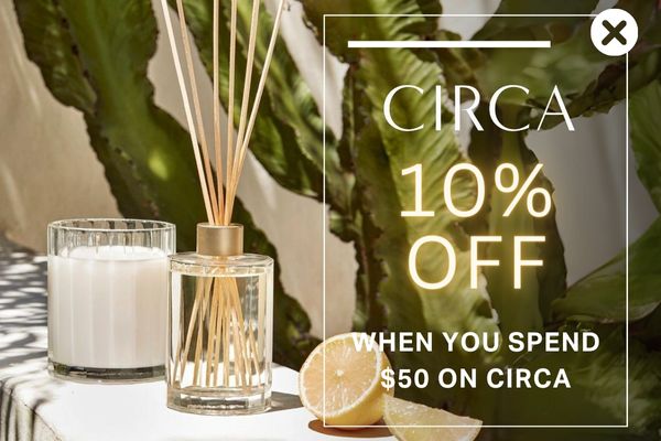 Get 10% off when you spend $50 on CIRCA