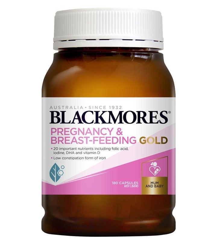Blackmores Pregnancy And Breastfeeding Gold 180 Capsules Natonic