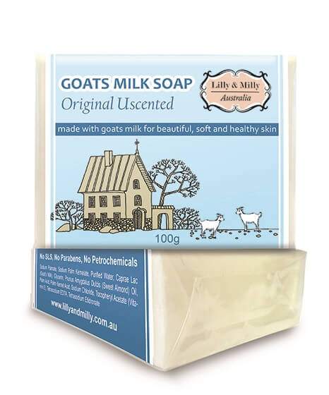 Lilly & Milly Goats Milk Soap Original Unscented 100g (SALE) | Natonic
