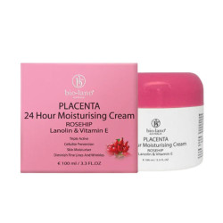 Bio-Lano Placenta 24 Hour Moisturising Cream Rosehip Lanolin & Vitamin E