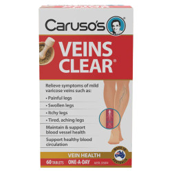Caruso's Natural Health-Veins Clear 60 Tablets