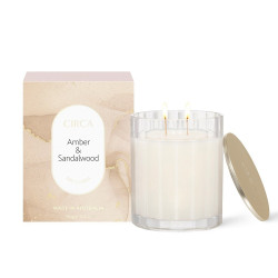 CIRCA-Amber & Sandalwood Scented Soy Candle 350g