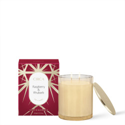 CIRCA-Raspberry & Rhubarb Scented Soy Candle 350g