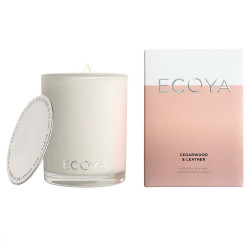 Ecoya-Cedarwood & Leather Soy Wax Fragranced Candle 400g