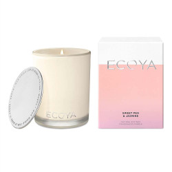 Ecoya-Sweet Pea & Jasmine Soy Wax Fragranced Candle 400g