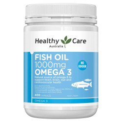 Healthy Care-Fish Oil 1000mg Omega 3 Odourless 400 Capsules