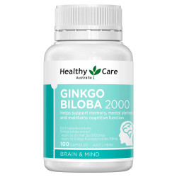 Healthy Care-Ginkgo Biloba 2000mg 100 Capsules