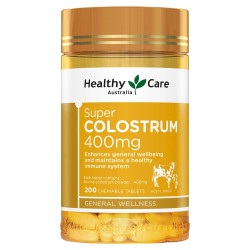 Healthy Care-Super Colostrum 400mg Chewable 200 Tablets