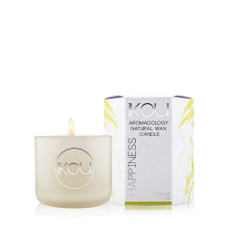iKOU-Happiness Aromacology Natural Wax Candle Coconut & Lime (Small)