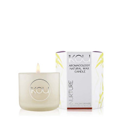 iKOU-Nurture Aromacology Natural Wax Candle Italian Orange, Cardamom & Vanilla (Small)