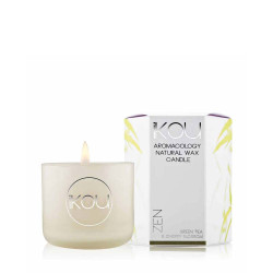 iKOU-Zen Aromacology Natural Wax Candle Green Tea & Cherry Blossom (Small)