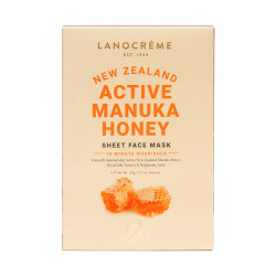 Lanocreme- New Zealand Active Manuka Honey Sheet Face Mask 5 Sachets