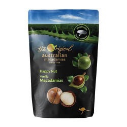Macadamias Australia-Happy Nut Vanilla Macadamias 225g