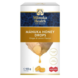 Manuka Health-Manuka Honey Drops Ginger & Lemon MGO 400+ 15 Drops 65g