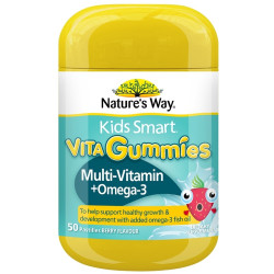 Nature's Way-Kids Smart Vita Gummies Mutli-Vitamin + Omega-3 50 Pastilles