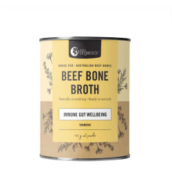 Nutra Organics-Beef Bone Broth Immune Gut Wellbeing Turmeric Flavour 125g