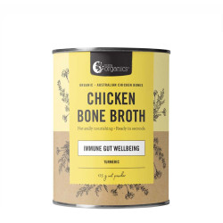 Nutra Organics-Chicken Bone Broth Immune Gut Wellbeing Turmeric Flavour 125g