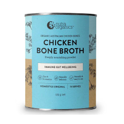Nutra Organics-Chicken Bone Broth Immune Gut Wellbeing Homestyle Original Flavour 125g