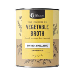 Nutra Organics-Vegetable Broth Immune Gut Wellbeing Low FODMAP Veggie 125g