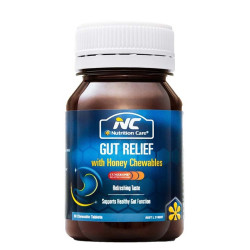 Nutrition Care-Gut Relief with Honey Chewable 60 Tablets