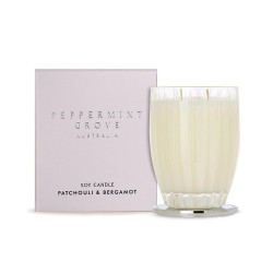 Peppermint Grove-Patchouli & Bergamot Soy Candle 350g