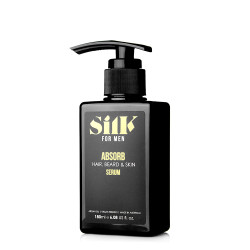 Silk Oil of Morocco-Absorb-Men's Argan Hair, Beard & Skin Serum 180ml