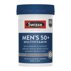 Swisse-Men's 50+ Multivitamin Ultivite 90 Tablets