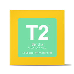 T2 Tea-Sencha Tea Bag Cube 25 Pack (EXP: May 2024)