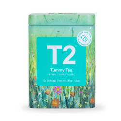 T2 Tea-Tummy Tea Tea Bag Icon Tin 25 Pack