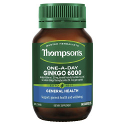 Thompson's-One-A-Day Ginkgo Biloba 6000mg 60 Capsules