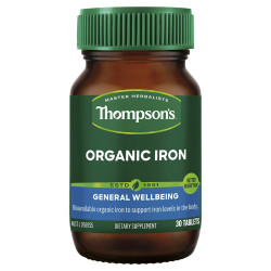 Thompson's-Organic Iron 24mg 30 Capsules