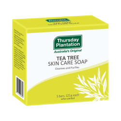 Thursday Plantation-Tea Tree Skin Care Soap 3 Bars, 125g Each