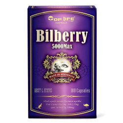 Toplife-Bilberry 5000mg 180 Capsules (EXP: November 2024)