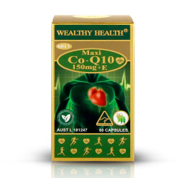 Wealthy Health-Maxi Coenzyme 150mg + E 60 Capsules