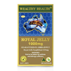 Wealthy Health-Royal Jelly 1000mg 6% 365 Capsules