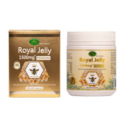 Nature's King-Royal Jelly 1500mg 6% 10-HDA 180 Capsules