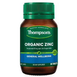 Thompson's-Organic Zinc 80 Tablets