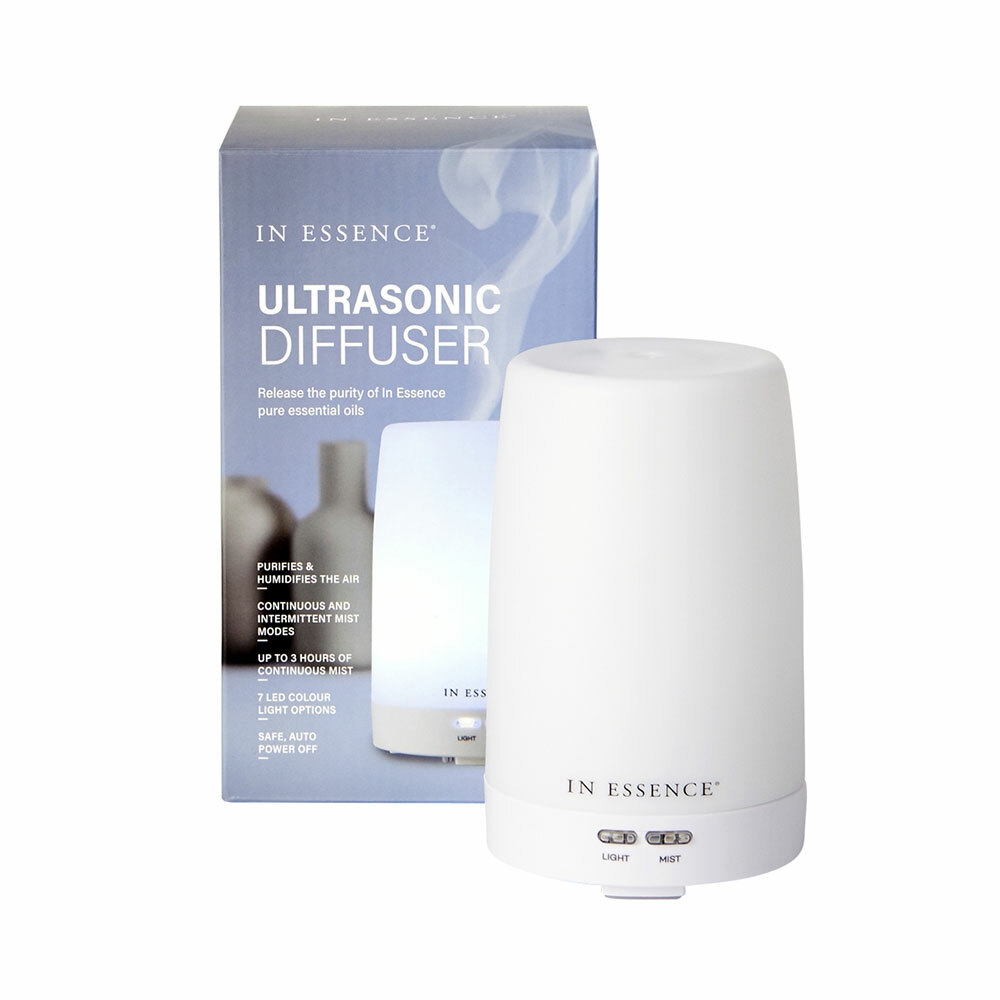 Grove Co. Ultrasonic Aromatherapy Diffuser - LED Light Levels and