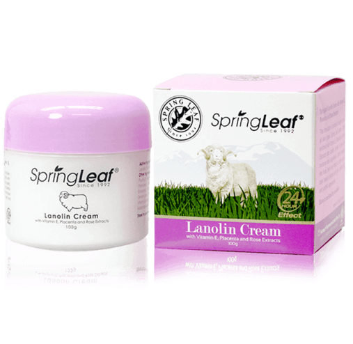 Springleaf Lanolin Cream With Vitamin E Placenta And Rose Extracts 100g I Natonic 0507